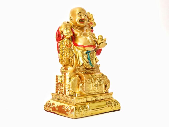 The Spiritual Living Laughing Buddha with Fish - Image 3