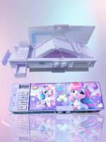 Password Lock Compass Multifunctional Pencil Organizer for Kids Magnetic Compass Box