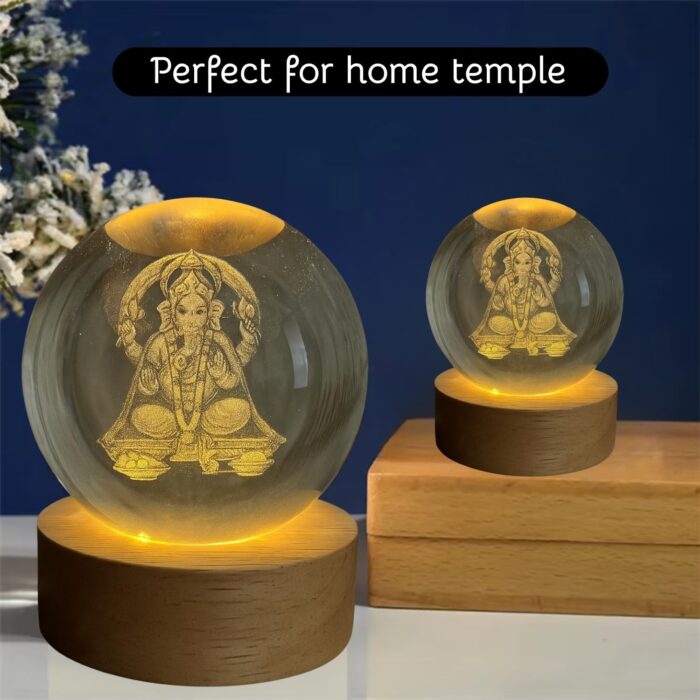 3D Crystal Ball Night Light - Image 1