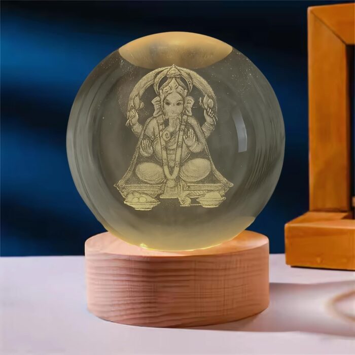 3D Crystal Ball Night Light - Image 2