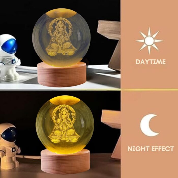 3D Crystal Ball Night Light - Image 3