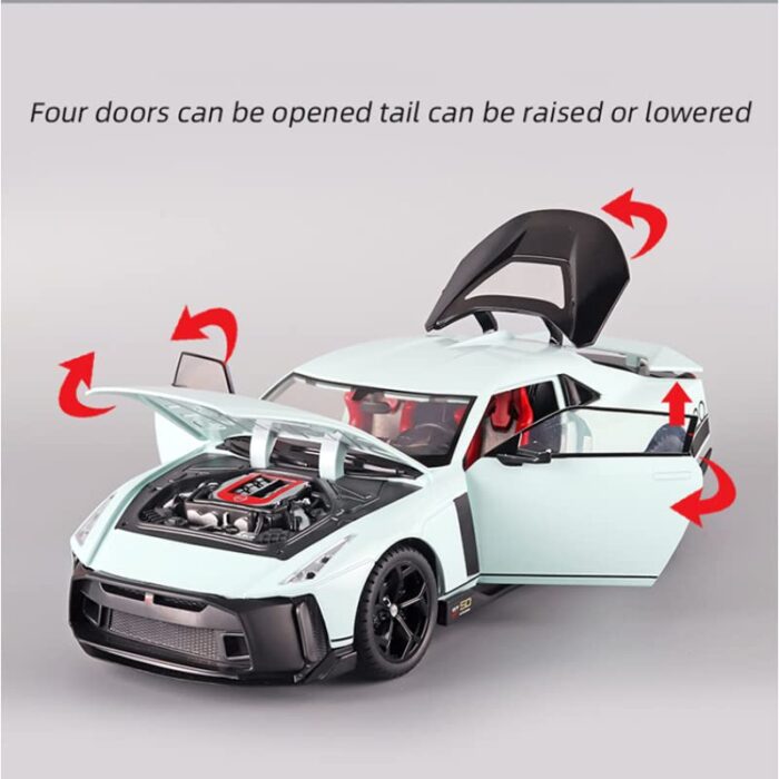 Pull Back Vehicles Alloy Simulation Supercar with Lights and Sound Also for Car Dashboard,Kids - Image 2