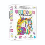 Unicorn Mandala Art The Colouring KIT 20 Sheets with 12 Sketch Pens Inside