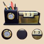Pen holder with Clock & Calendar - Image 3