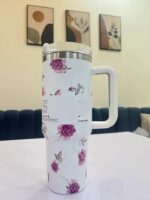 Floral Pattern Stainless Steel Tumbler